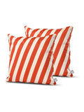Extreme Lounging outdoor cushion 2 pack orange oblique stripe 50x50cm - British product