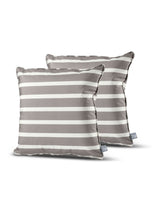 Next Extreme Lounging Silver Grey B Awning Stripe Outdoor Cushions 2 Pack (50X50)- Buy online at McGrocer