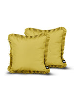 Next Extreme Lounging 2 Pack Butter Yellow Outdoor Frill B Cushions 43x43cm- Buy online at McGrocer