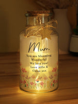 Next PMC Personalised Floral LED Light Up Jar One Size- Buy online at McGrocer