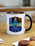 PMC personalised football mug 11oz ceramic, UK version