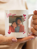 PMC personalised love you photo mug, imported from the UK