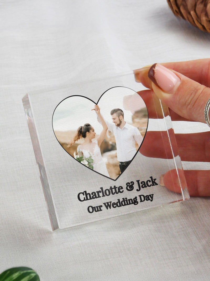 PMC personalised heart photo ornament - British product