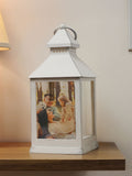 PMC photo upload LED lantern shabby chic white - British product
