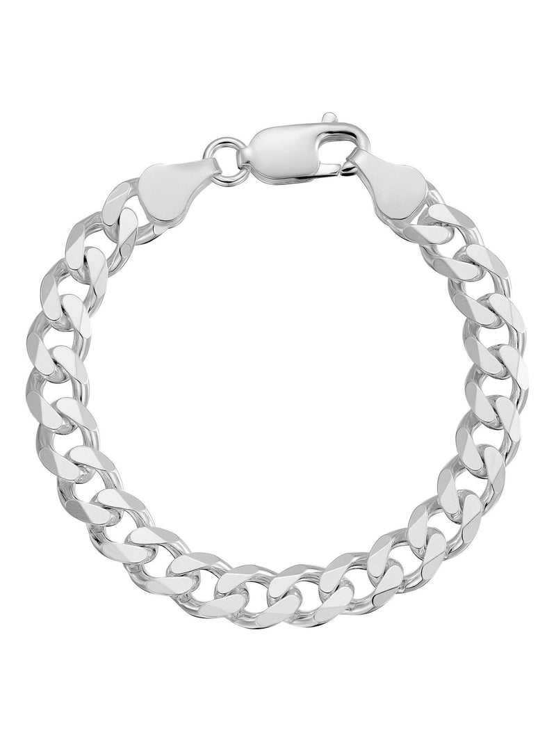 Beaverbrooks silver tone father son curb bracelet set - British product