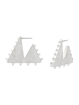 Next AllSaints Mae Spike Triangle Hoop Earrings- Buy online at McGrocer