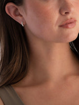 Next Beaverbrooks Sterling Silver Freshwater Cultured Pear Huggie Hoop Earrings 11mm- Buy online at McGrocer
