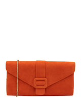 Next Lotus Orange Clutch Bag with Chain- Buy online at McGrocer