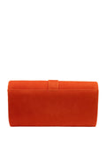 Lotus orange clutch bag with chain - British product