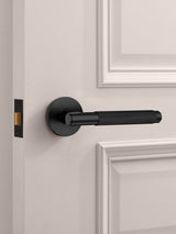 Next Pushka Home Set of 2 Black Knurled Lever Door Handles- Buy online at McGrocer