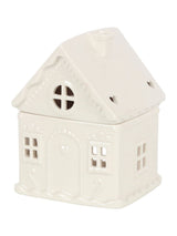 Next Something Different White Gingerbread House Ceramic Oil Burner- Buy online at McGrocer