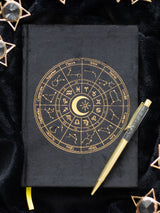 Next Something Different Black Astrology Wheel Journal with Obsidian Pen- Buy online at McGrocer