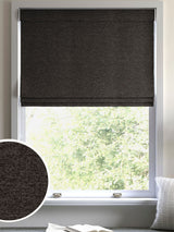 Next Chocolate Brown Boucle Made to Measure Roman Blinds- Buy online at McGrocer