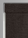 Chocolate Brown Boucle Roman Blinds, UK version