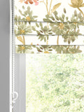 Floral roman blinds red colour made to measure (British brand)