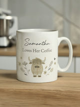 Next PMC Personalised Highland Cow Mug- Buy online at McGrocer