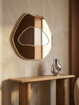 Next Cult Furniture Gold Naomi Wall Mirror- Buy online at McGrocer