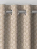 Natural Keeffe made to measure curtains floral jacquard, UK version
