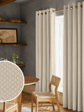 Natural Keeffe made to measure curtains floral jacquard, UK version