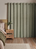 Eucalyptus Abeille curtain green plain design - British product