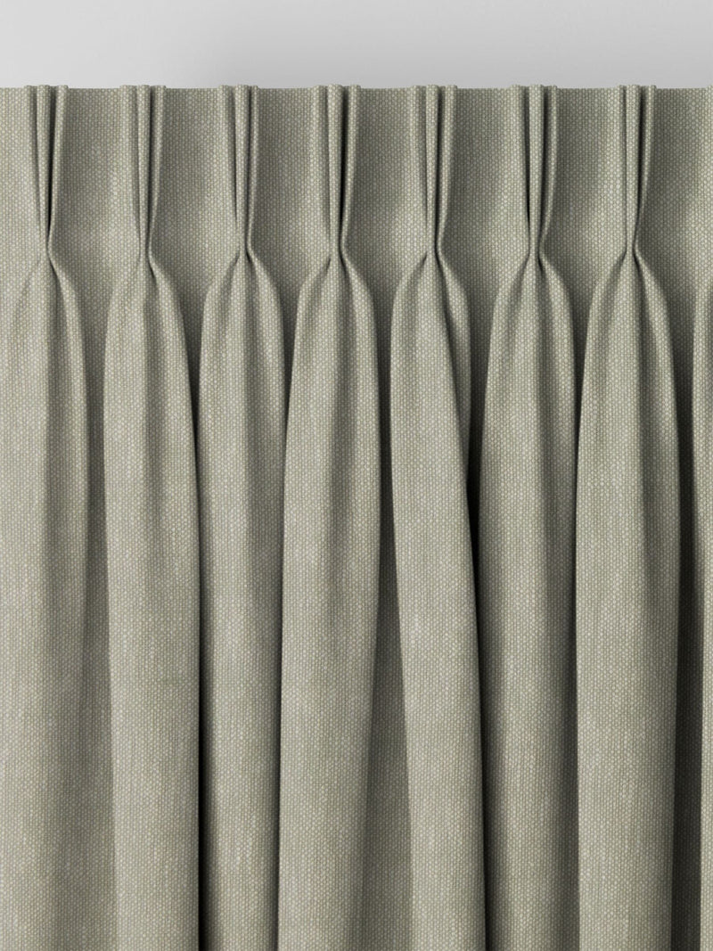 Eucalyptus Abeille curtain green plain design - British product