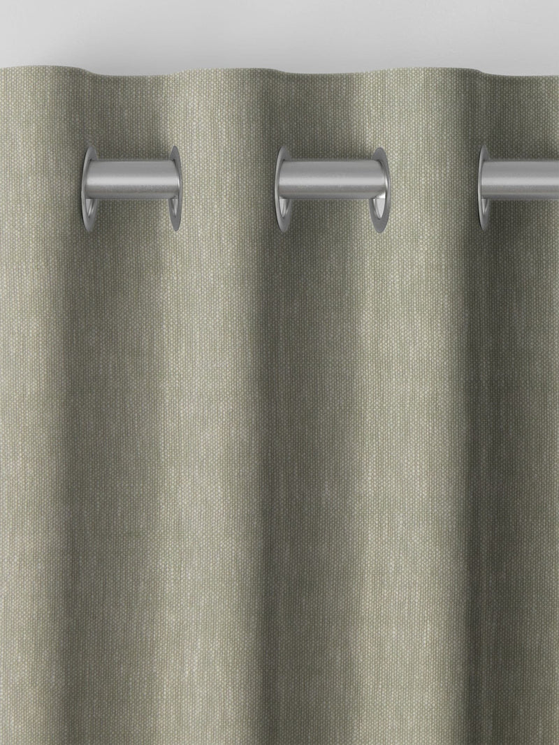 Eucalyptus Abeille curtain green plain design - British product