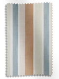 Copper Mordred orange stripe cotton linen curtains, UK version