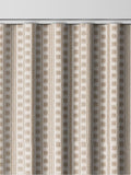 Stone Celot made to measure curtains in natural geometric jacquard, imported from the UK