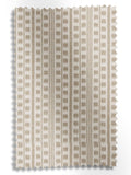 Stone Celot made to measure curtains in natural geometric jacquard, imported from the UK