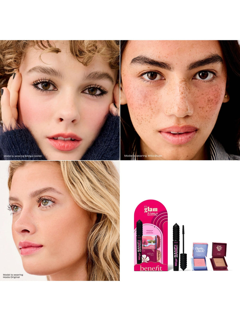 Benefit Glam Time gift set full-size mascara mini blush bronzer, UK version