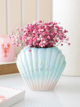 Next Something Different Blue Iridescent Shell Flower Vase- Buy online at McGrocer