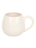 Something Different white ceramic mug with 3D sunflower, imported from the UK