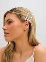 Next Jon Richard Silver Mixed Pearl Hair Slides- Buy online at McGrocer