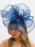 Jon Richard navy large hat fascinator, UK version