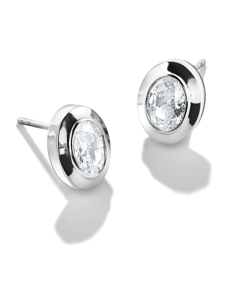 Thomas Sabo sterling silver ear studs with zirconia stone, imported from the UK