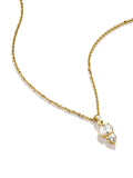 Thomas Sabo gold-plated zirconia necklace, UK version