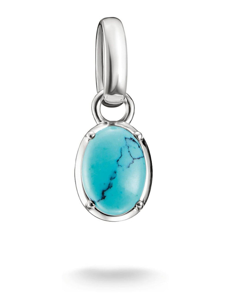 Thomas Sabo December birthstone charm imitation turquoise, imported from the UK