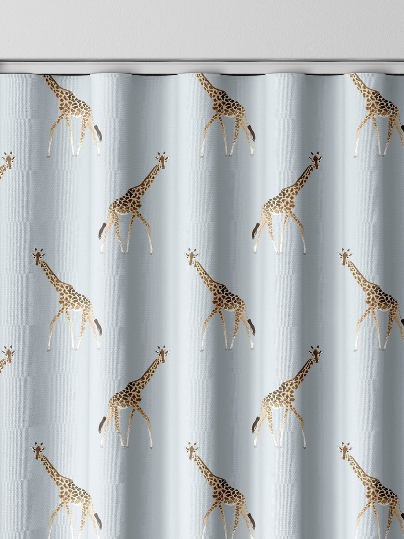 Sophie Allport duck egg giraffe curtains, UK version