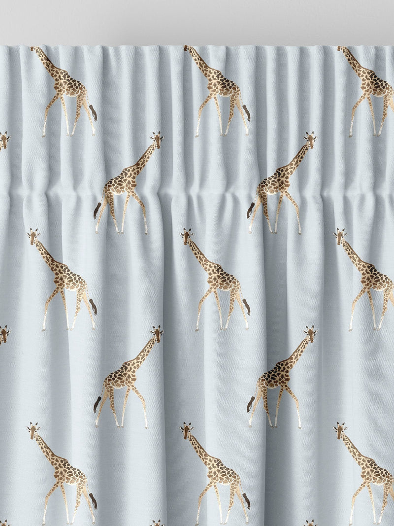 Sophie Allport duck egg giraffe curtains, UK version