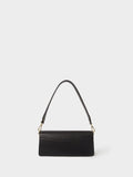 Osprey London Black Marlow Leather Shoulder Bag, imported from the UK