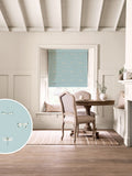 Sophie Allport roman blinds blue stripe watercolour dragonfly (British brand)