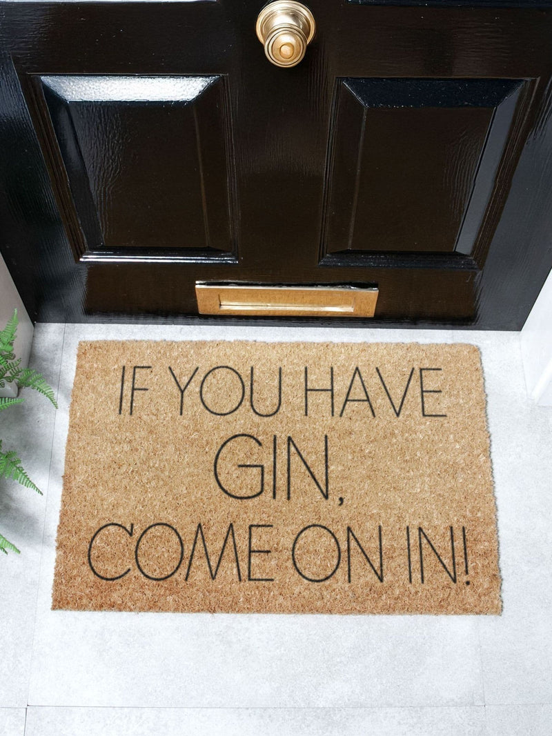 Artsy Mats coir gin doormat 60x40cm (British brand)