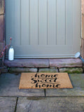 Artsy Mats natural black coir doormat 60x40cm, UK version