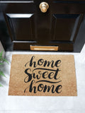 Artsy Mats natural black coir doormat 60x40cm, UK version