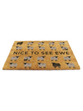 Artsy Mats brown sheep coir doormat 60x40cm - British product