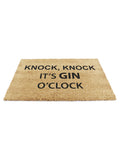Artsy Mats black Gin O'Clock doormat 60x40cm, UK version