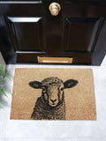 Artsy Mats brown lamb doormat 60x40cm, imported from the UK