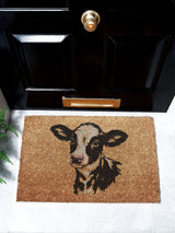 Next Artsy Mats Brown Dairy Calf Coir Doormat 60x40cm- Buy online at McGrocer