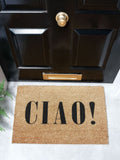 Artsy Mats Ciao doormat 60x40cm, imported from the UK