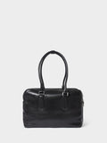 Osprey London black leather shoulder bag, imported from the UK